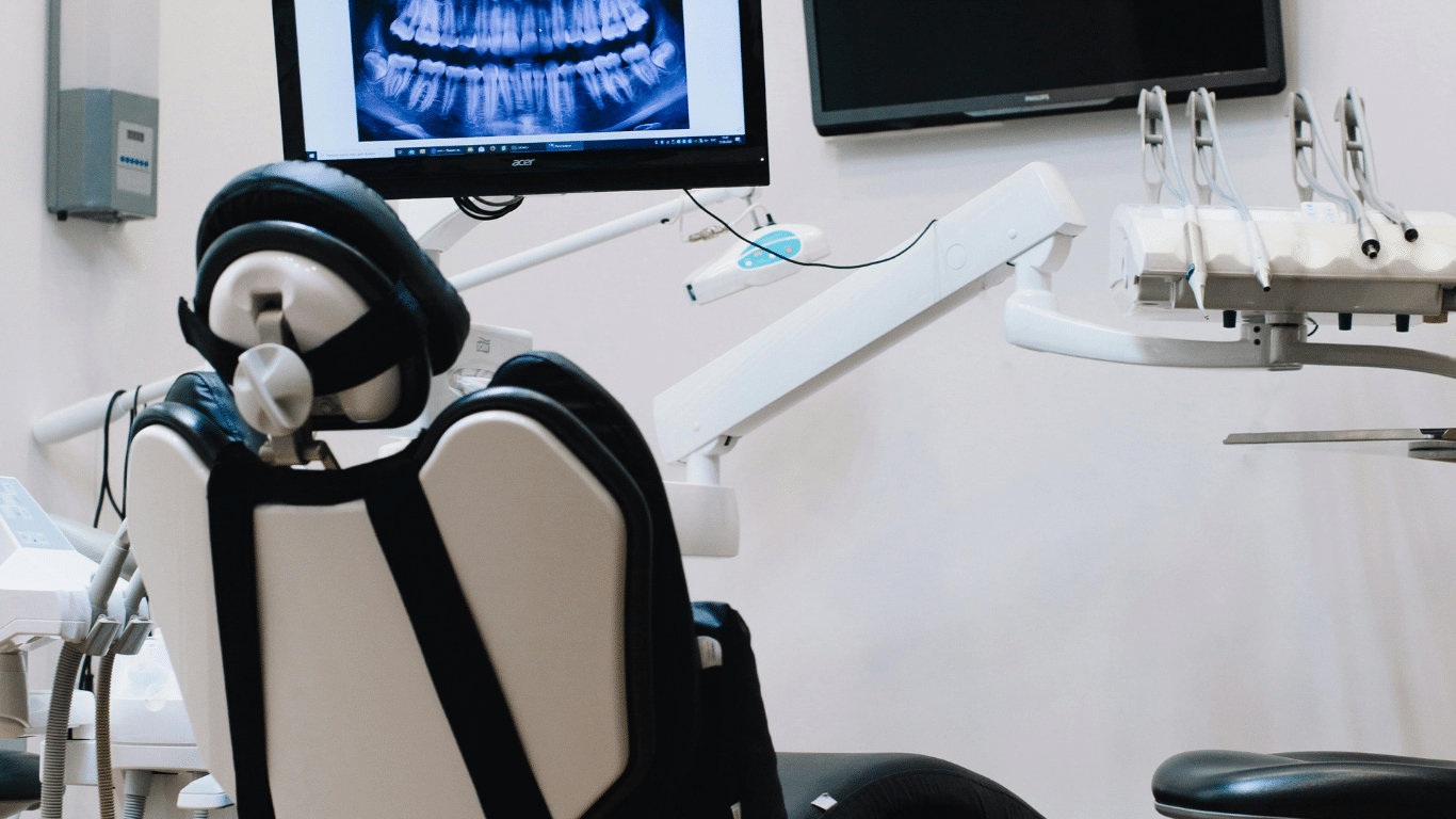 dental chair with panoramic x ray